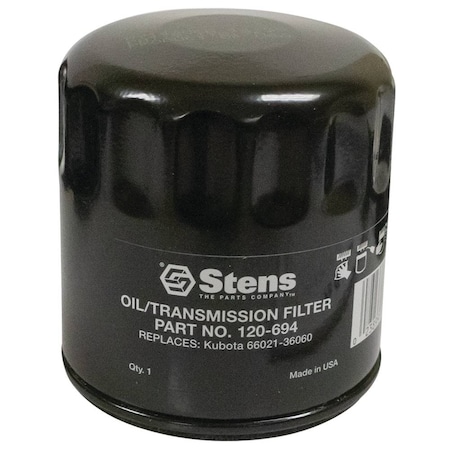 Stens Transmission Filter For Kubota All B Series Garden Tractors 120-694 120-694